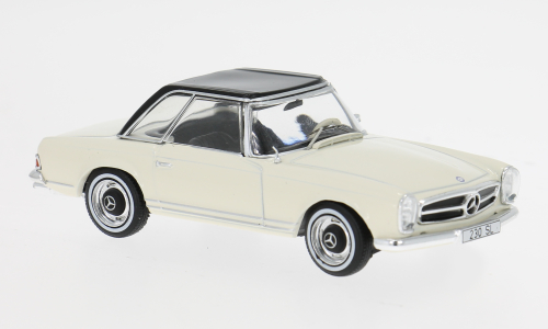 Mercedes-Benz 230 SL (W113) Hardtop 1964 Lichtbeige/Zwart - 1:43